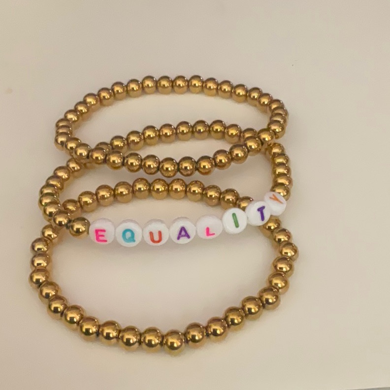 Eye Candy La - Three-Piece Equality Bracelet Set Nwot